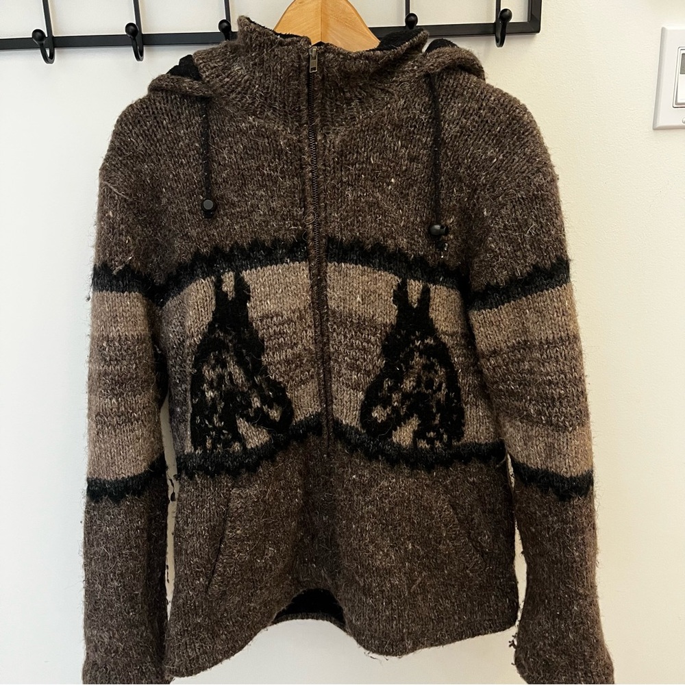 Cozy Rocky Mountain Outfitters Wool Horse Country Vintage Sweater M